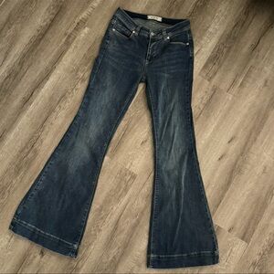 Free People We the Free Stretch Bell Bottom Jeans- Size 27